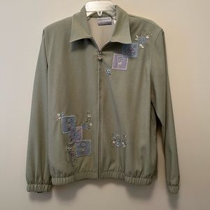 10P Alfred DunnerJacket. Light green.